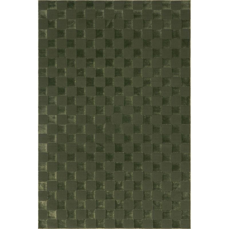 Nuloom Alaiya Checkered Machine Washable Indoor Area Rug