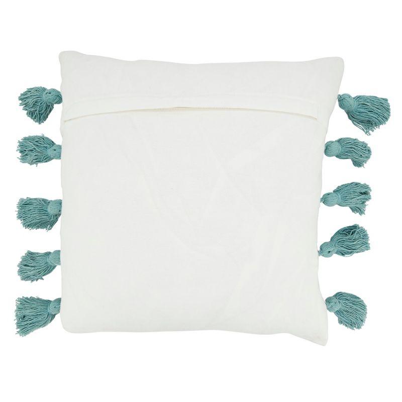 Saro Atarah Collection Striped Cotton Pillow Cover