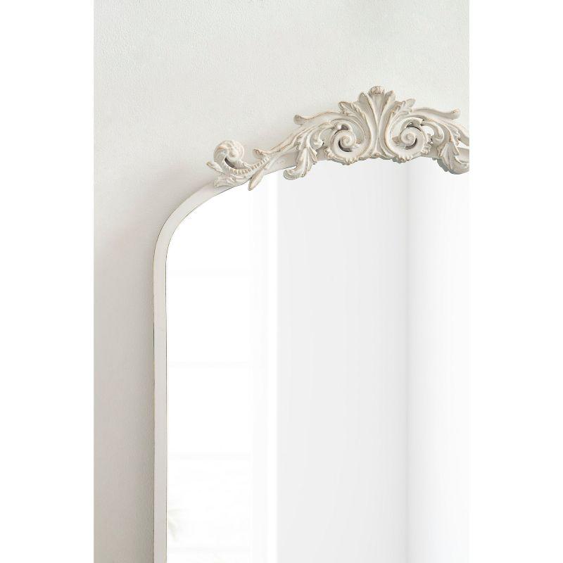19"x31" Arendahl Traditional Arch Decorative Wall Mirror White - Kate & Laurel All Things Decor: Luxury Glam Style, No Assembly Required