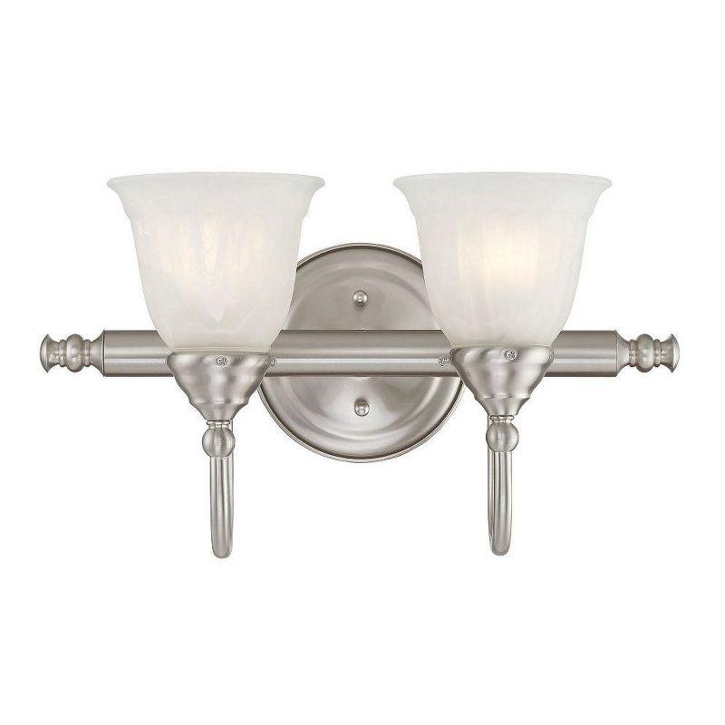Savoy House Brunswick 2 - Light Vanity in  Satin Nickel