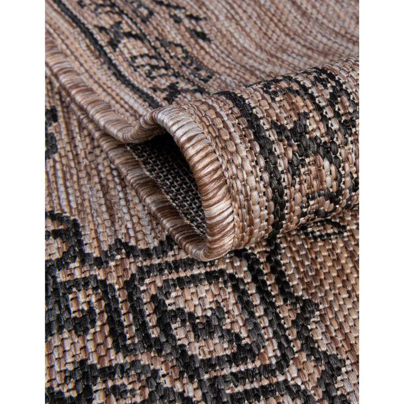 Unique Loom 9' 0 x 12' 2 Rectangle Indoor/Outdoor Traditional Beige Area Rug