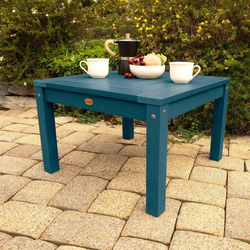 Adirondack Outdoor Side Table - Nantucket Blue - highwood: Poly Lumber, Fade & Weather-Resistant, 12-Year Warranty