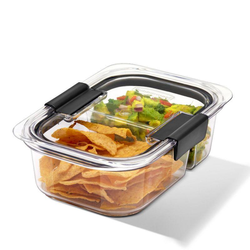 Clear Plastic Meal Prep Containers with Divided Storage, Set of 5