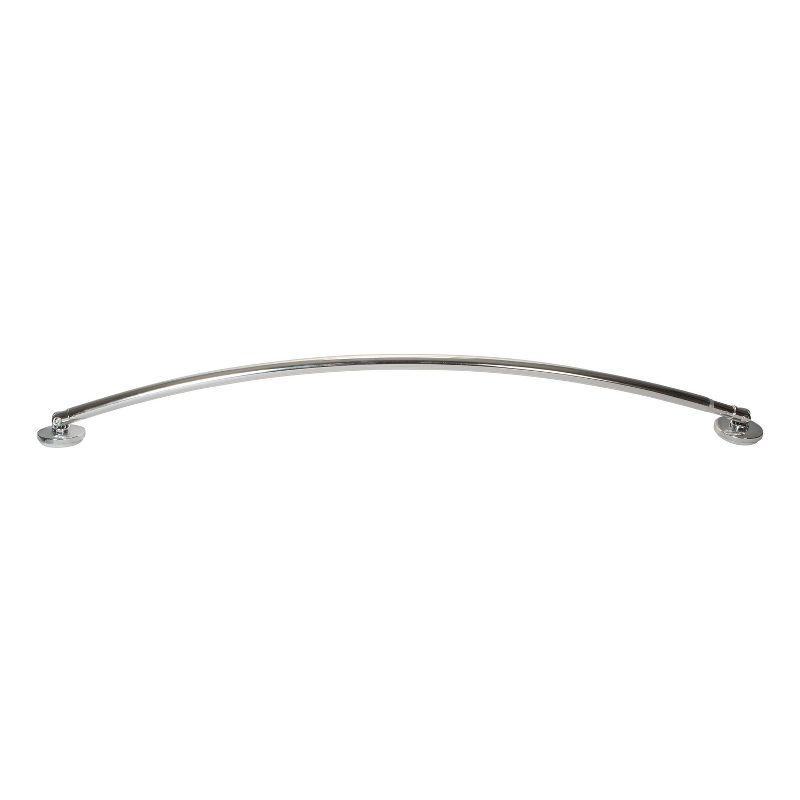 Adjustable Chrome Curved Tension Shower Rod 42"-60"