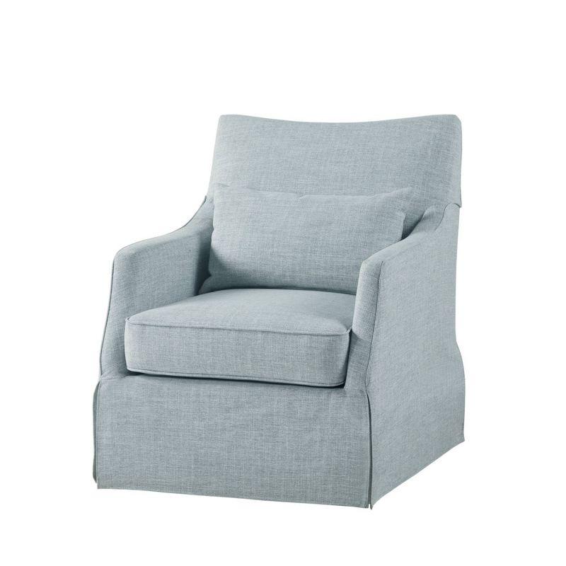 Martha Stewart London 360°Swivel Armchair with Lumbar Pillow