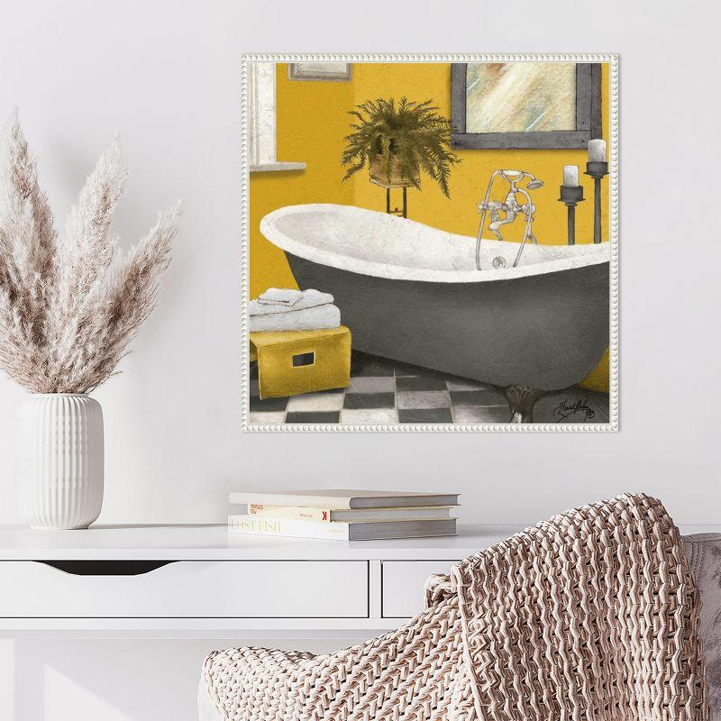 Amanti Art Sunny Bath II by Elizabeth Medley Canvas Wall Art Print Framed 22 x 22-in.