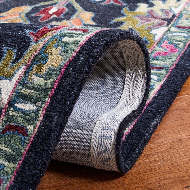Aspen APN135 Hand Tufted Runner Rug  - Black/Pink - 2'3"x9' - Safavieh.