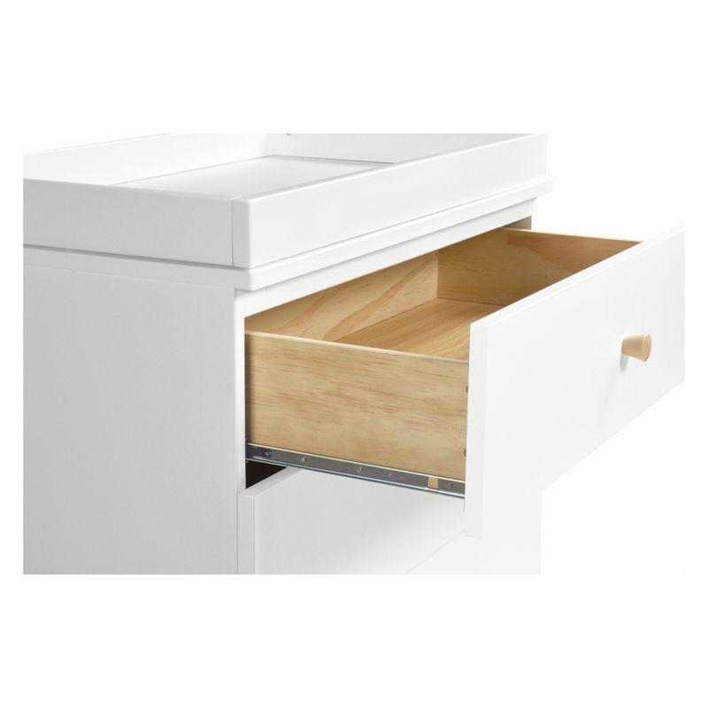 Gelato 3-Drawer White Dresser with Removable Changing Tray