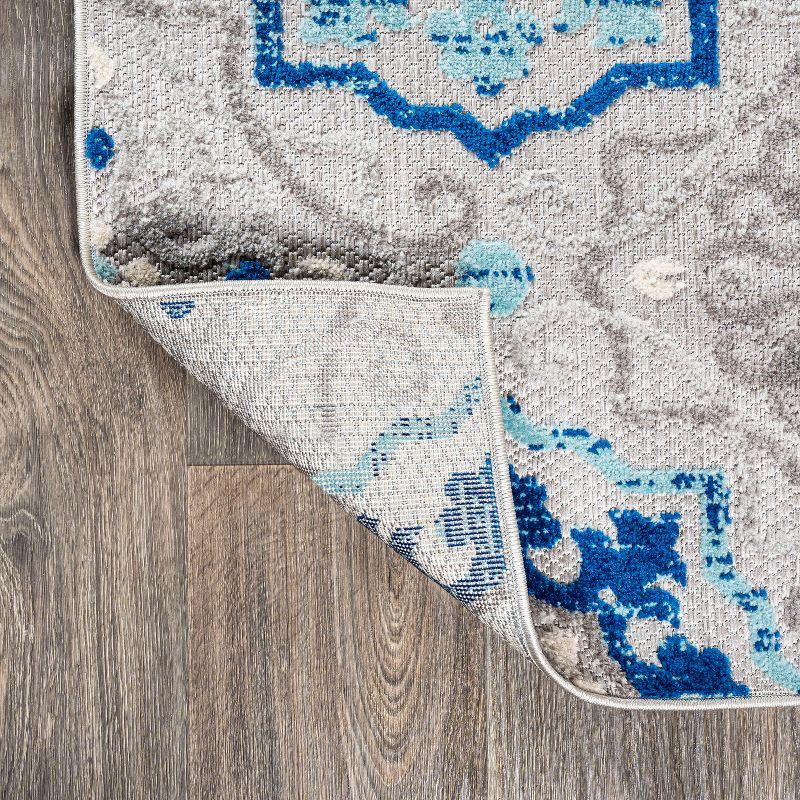 Mediterranean Medallion Indoor/Outdoor Area Rug - JONATHAN Y