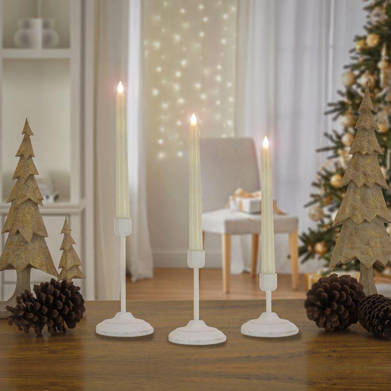HGTV Home Collection Unscented Flameless Candle with Wood Holder
