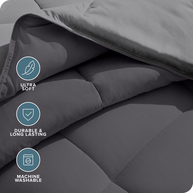 Bare Home Premium Ultra Soft Modern & Contemporary Box Stitch Comforter