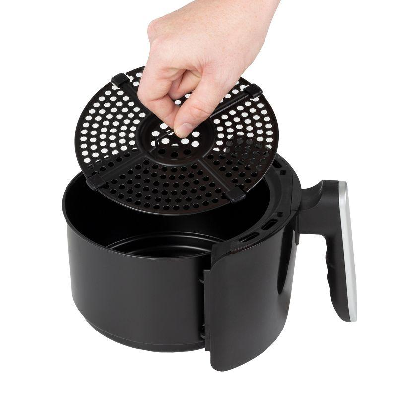 Classic Cuisine Air Fryer - 2.3-Quart Electric Fryer For Healthier Cooking - Compact Appliance With Nonstick Interior - Kitchen Gadgets By Classic Cuisine (Black)