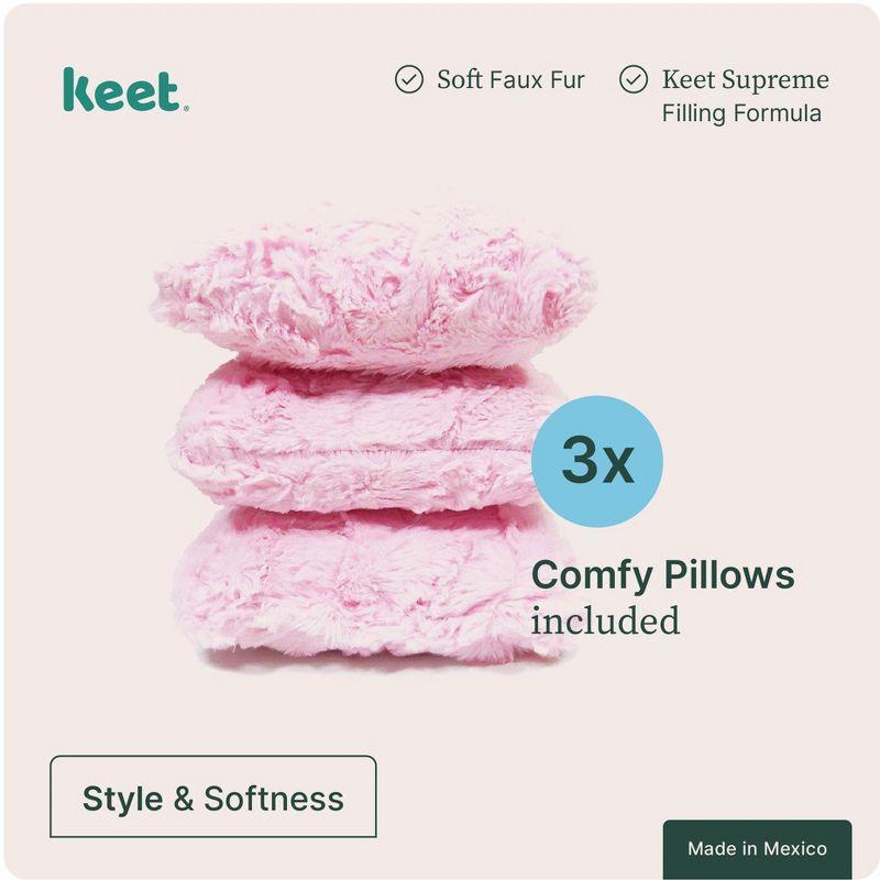 Keet Keet Plush Sofa Microsuede Charcoal/Gray