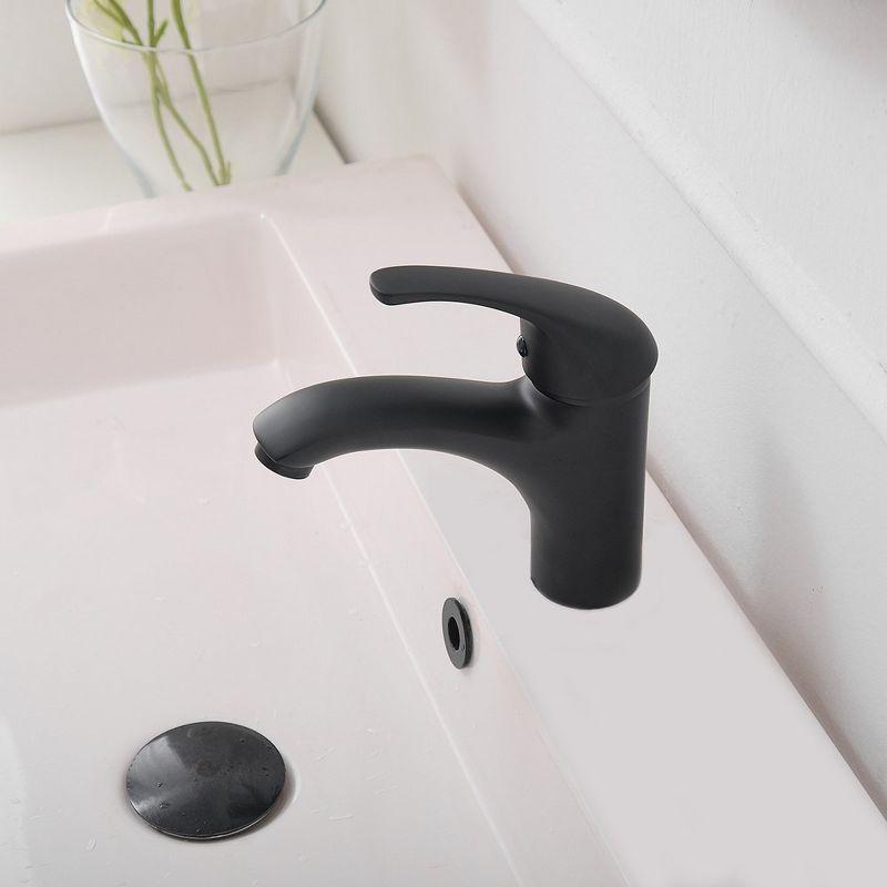 BWE Single-Handle Single-Hole Modern Bathroom Faucet For Sink Drip-Free Vanity Sink Faucet