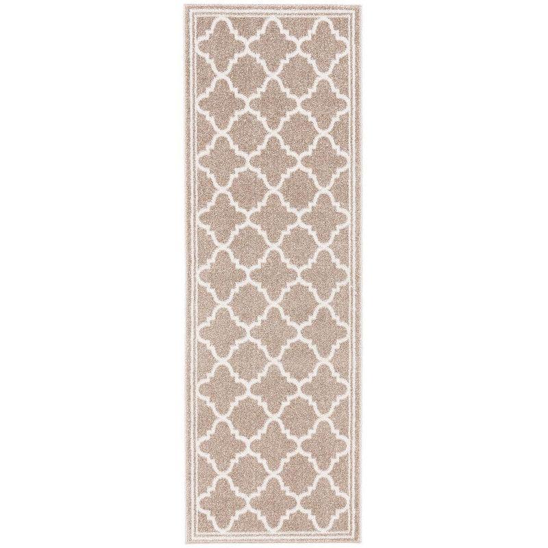 Amherst AMT422 Power Loomed Indoor Runner Rug - Wheat/Beige - 2'3"x7' - Safavieh