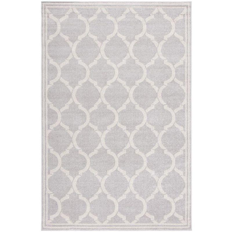 Amherst AMT415 Power Loomed Indoor Area Rug - Light Grey/Ivory - 5'3"x8' - Safavieh