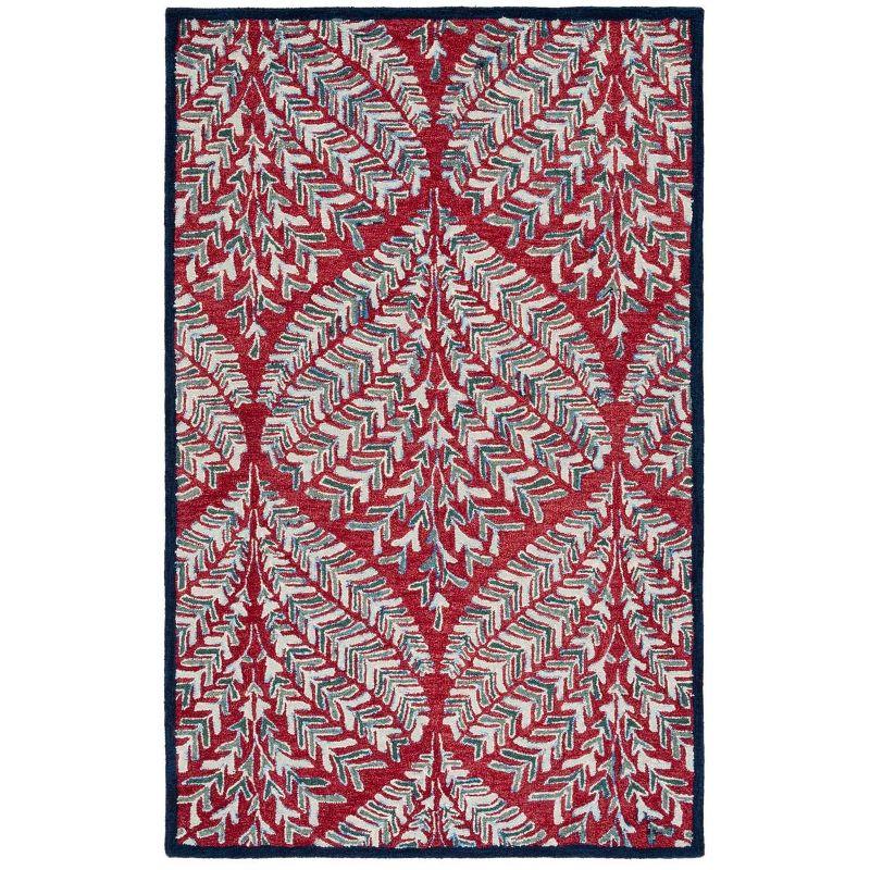 Chaitra Hand Tufted Wool Floral Rug