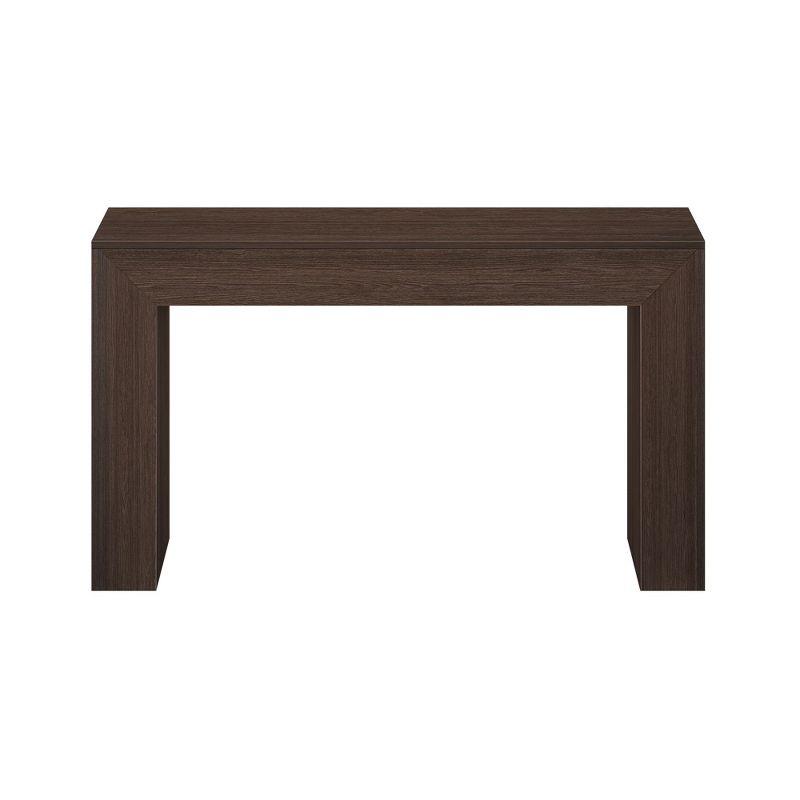 Plank+Beam Grand Console table, 56" Solid Wood Modern Sofa Table, Entryway Table for Hallway, Behind the Couch, Living Room, Foyer, Walnut Wirebrush