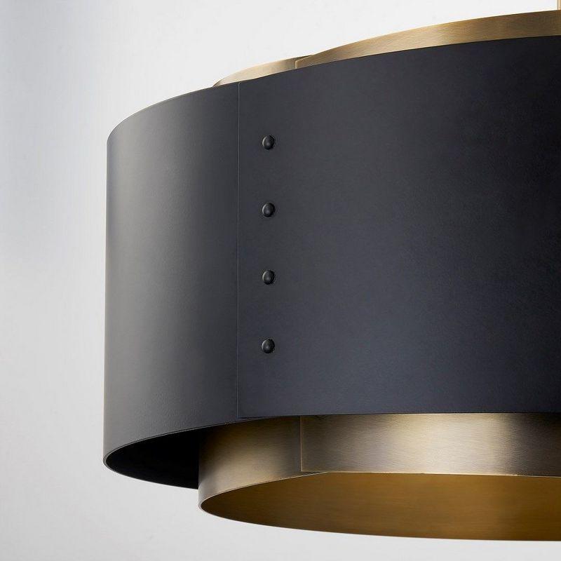 Roux Pendant Light by Colin King x Troy Lighting - Brass and Black / 25" Dia