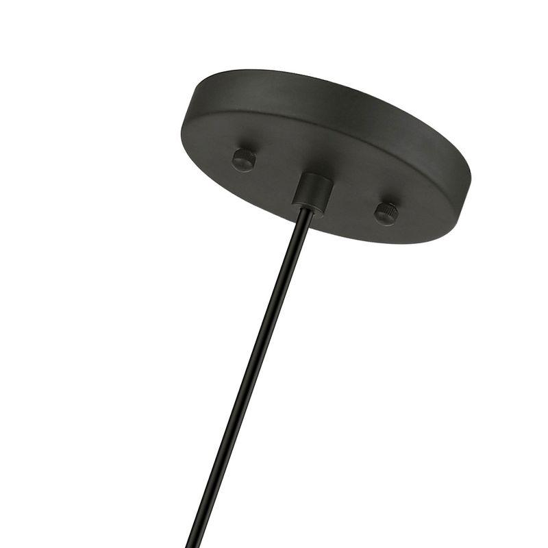 Livex Lighting Devoe 1 - Light Pendant in  Black/Brushed Nickel
