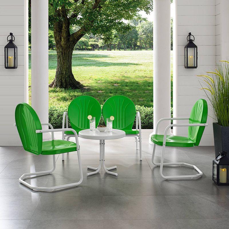 Griffith 4pc Outdoor Conversation Set - Kelly Green - Crosley