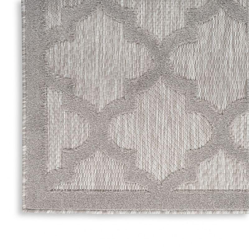 Nourison Easy Care 7' x 10' Silver Grey Indoor/Outdoor Rug