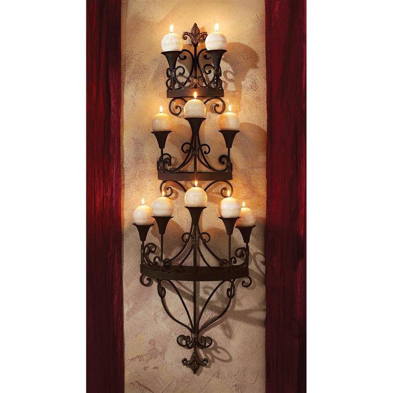 Carbonne Candle Chandelier Wall Sconce