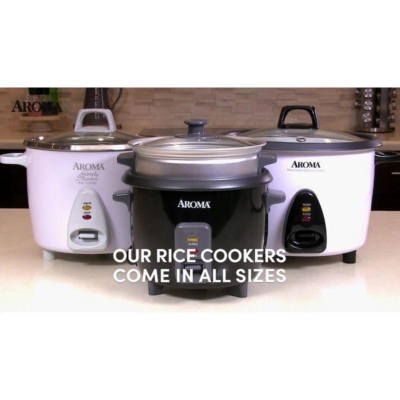 Aroma Aroma 14-Cup Pot Style Rice Cooker and Food Steamer Set