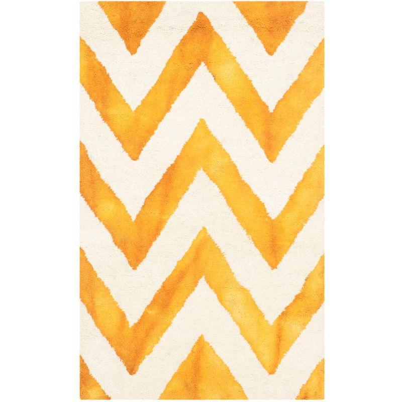 Dip Dye DDY715 Hand Tufted Accent Rug - Ivory/Gold - 2'x3' - Safavieh.