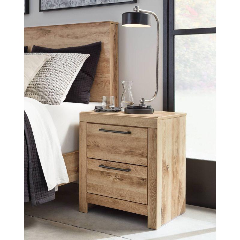 Hyanna 24.37'' Tall 2 - Drawer Nightstand in Brown