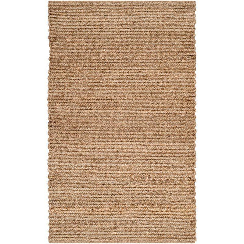 Cape Cod Natural Jute Handwoven Rectangular Area Rug 3' x 5'