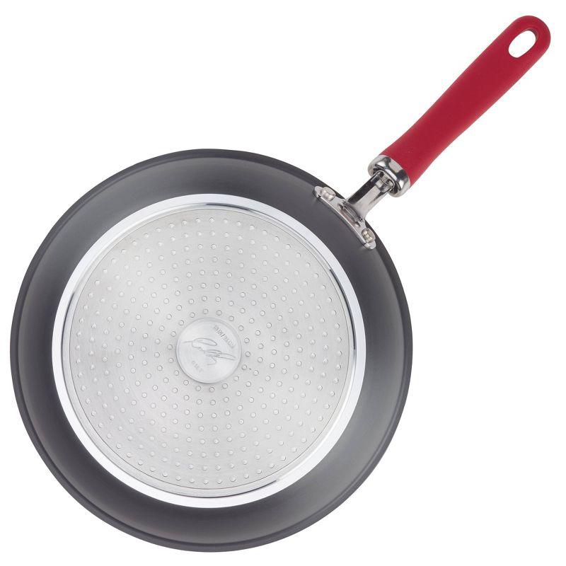 Rachael Ray Rachael Ray Create Delicious Hard Anodized Aluminum Nonstick Deep Frying Pan, 10.25-Inch