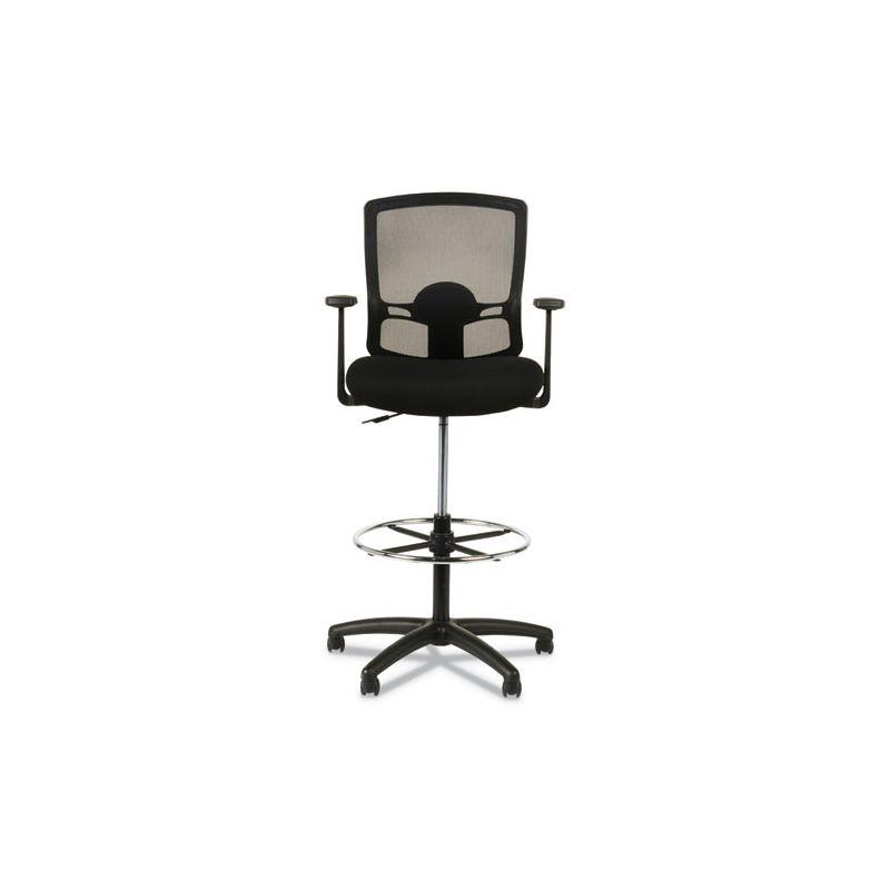 Alera Alera Etros Series Mesh Stool, Supports Up to 275 lb, 25.19" to 35.23" Seat Height, Black