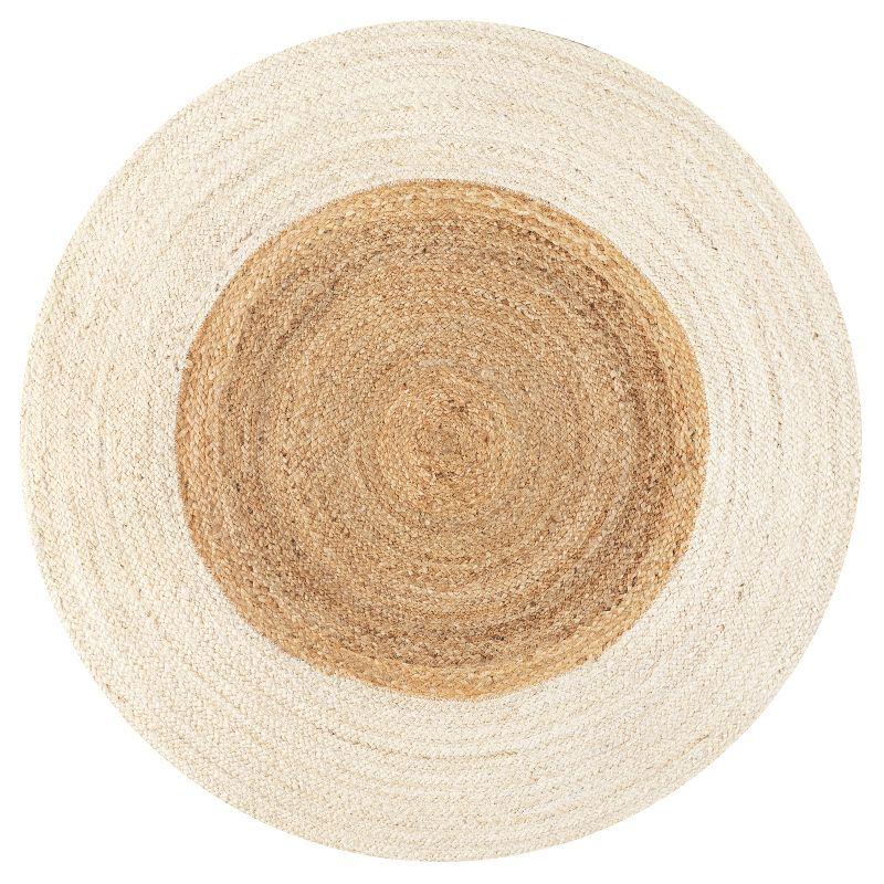 Oceana Two-Tone Boho Jute Circle - JONATHAN Y