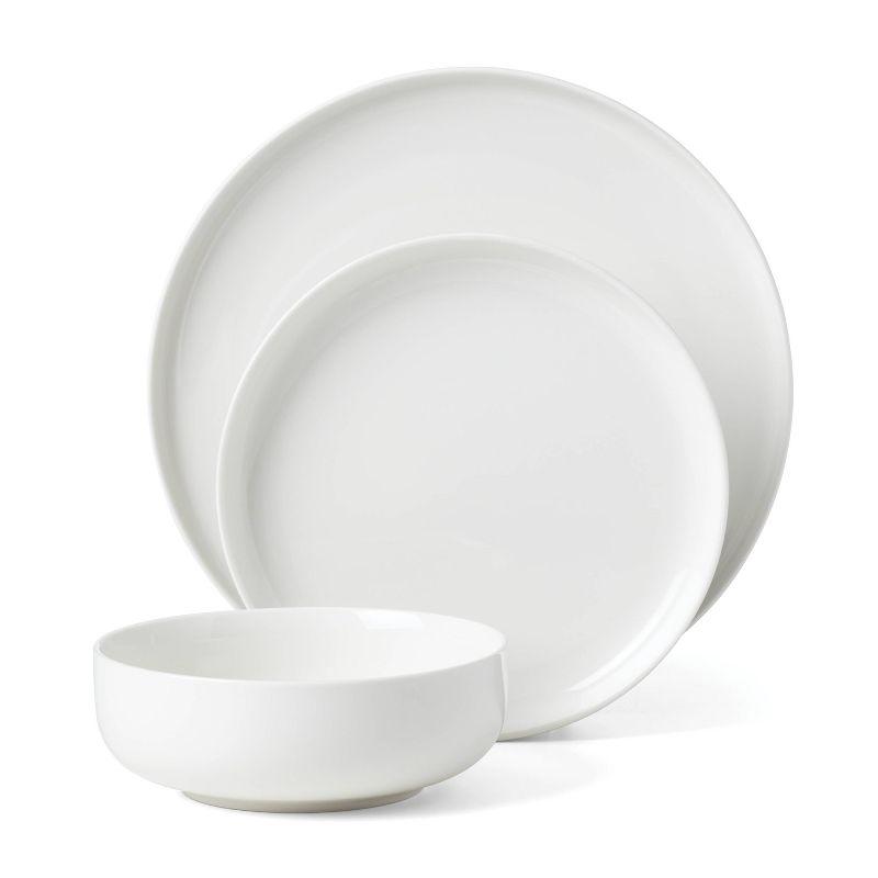 Oneida Entertain 365 24 Seven White 12 - Piece Dinnerware Set (Set of 4)