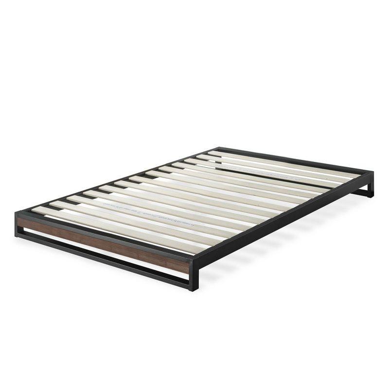 Twin 6" Suzanne Platform Bed Frame Gray Wash - Zinus
