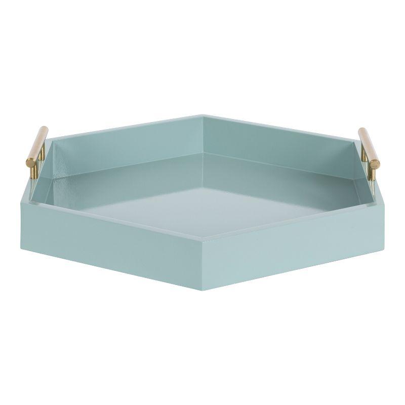 Kate and Laurel Lipton Tray, 18x18, Blue