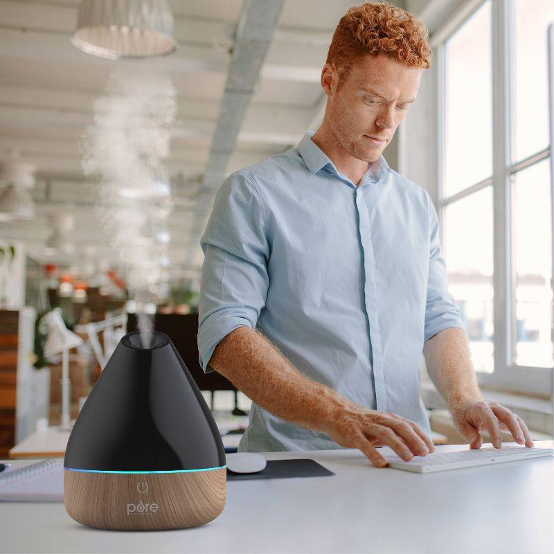 Aromatherapy Oil Diffuser 6.2" Black - PureSpa