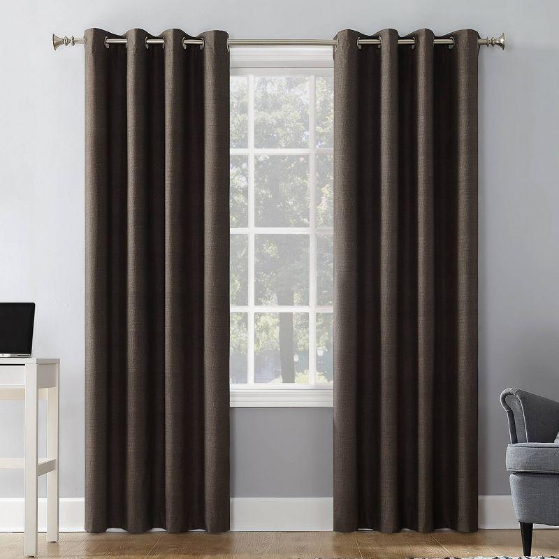 Sun Zero Blackout Duran Thermal Insulated Grommet Curtain Panel