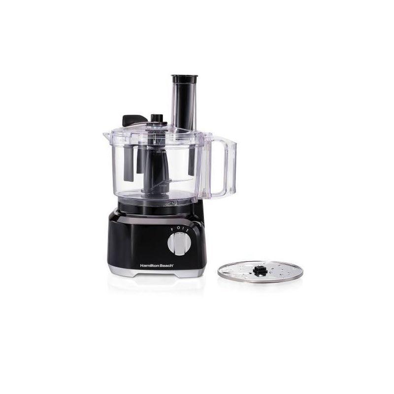 Hamilton Beach Bowl Scraper Food Processor Black - 70743: 450W, 2 Speeds, Dishwasher-Safe, 64oz Capacity, Chops, Full-Size