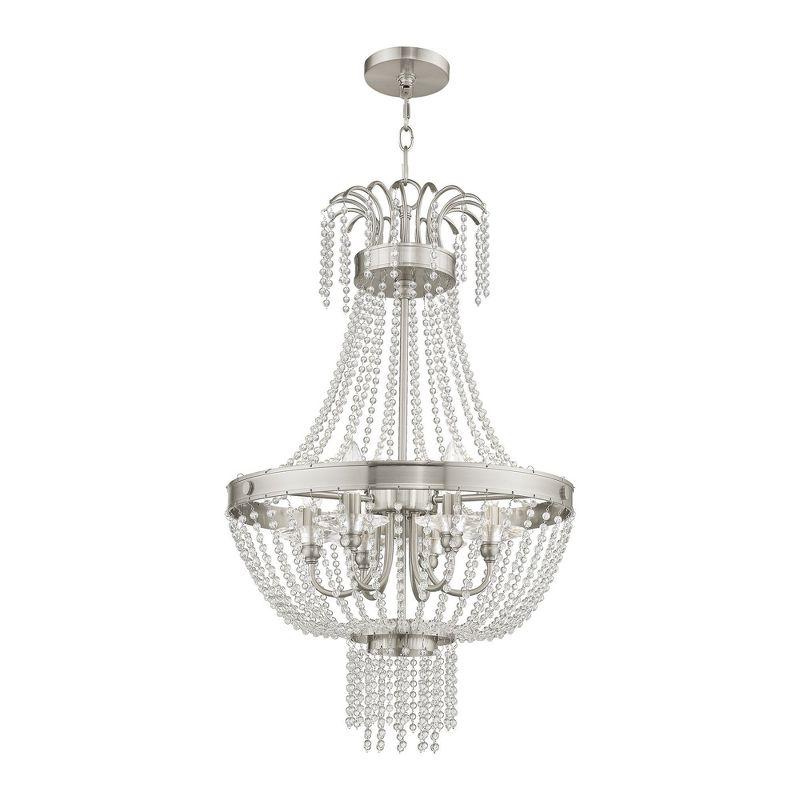 Livex Lighting Valentina 6 - Light Chandelier in  Brushed Nickel