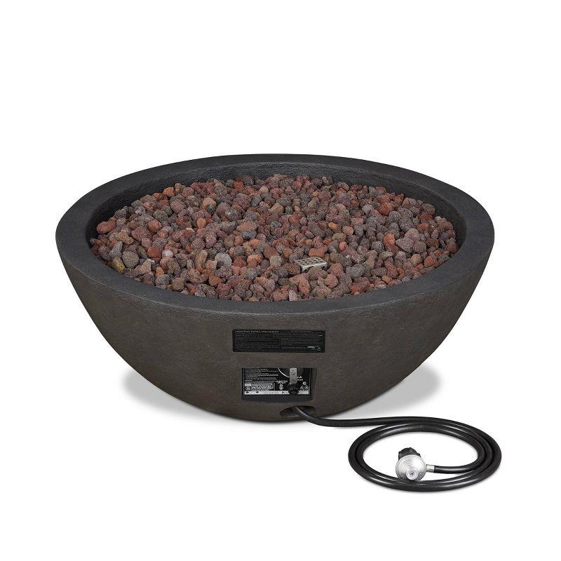 Fernanda Fire Bowl - Shale / Round