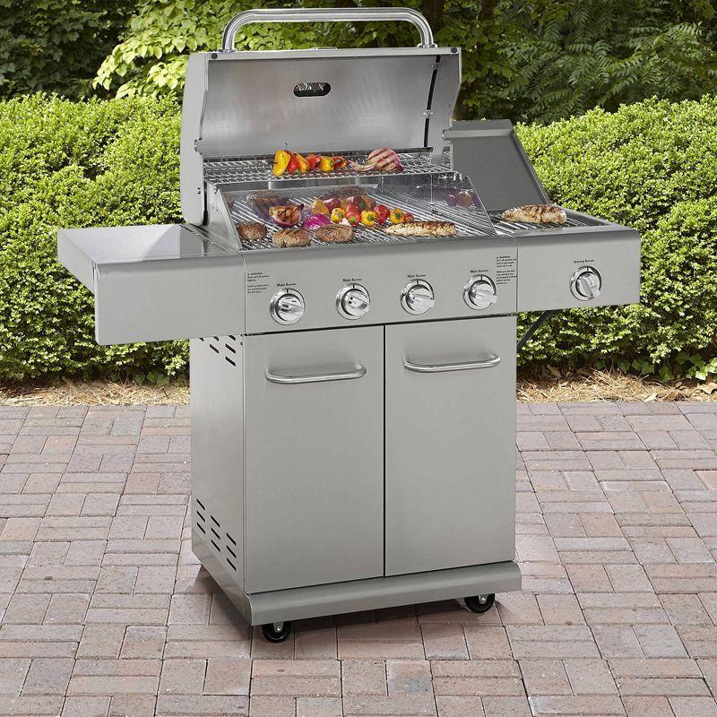 Kenmore 4 - Burner Free Standing Liquid Propane 52000 BTU Gas Grill with Cabinet