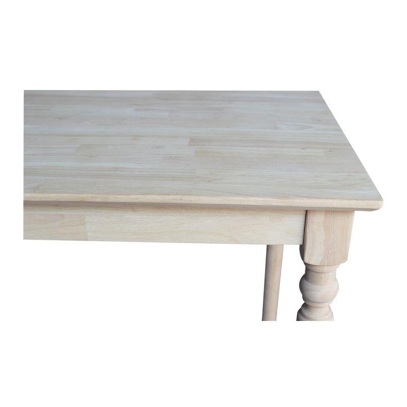 Turned Solid Wood Dining Table