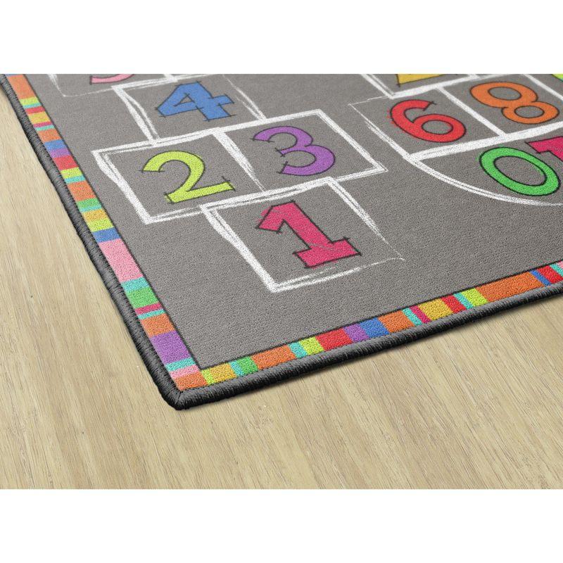 Flagship Carpets Hopscotch Rainbow Numbers Children's Area Rug, 3' x 5'