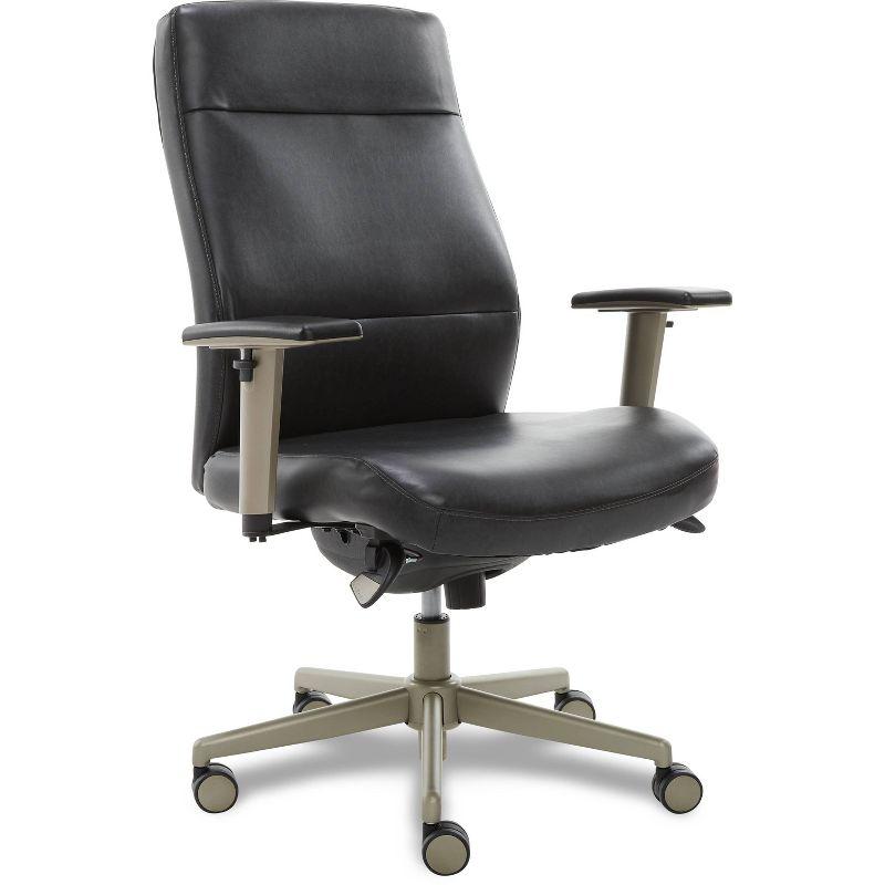 LZB Modern Baylor Executive Office Chair Black - La-Z-Boy: Ergonomic, Adjustable Arms, Cushioned