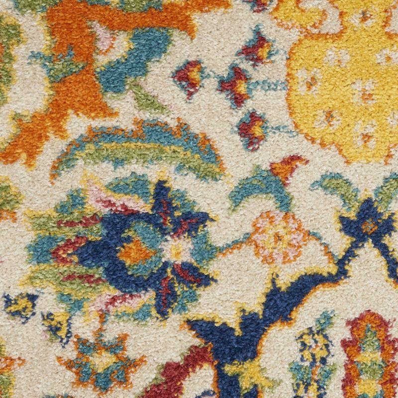 Nourison Allur Boho Indoor Area Rug Ivory Multicolor 6' x 9'