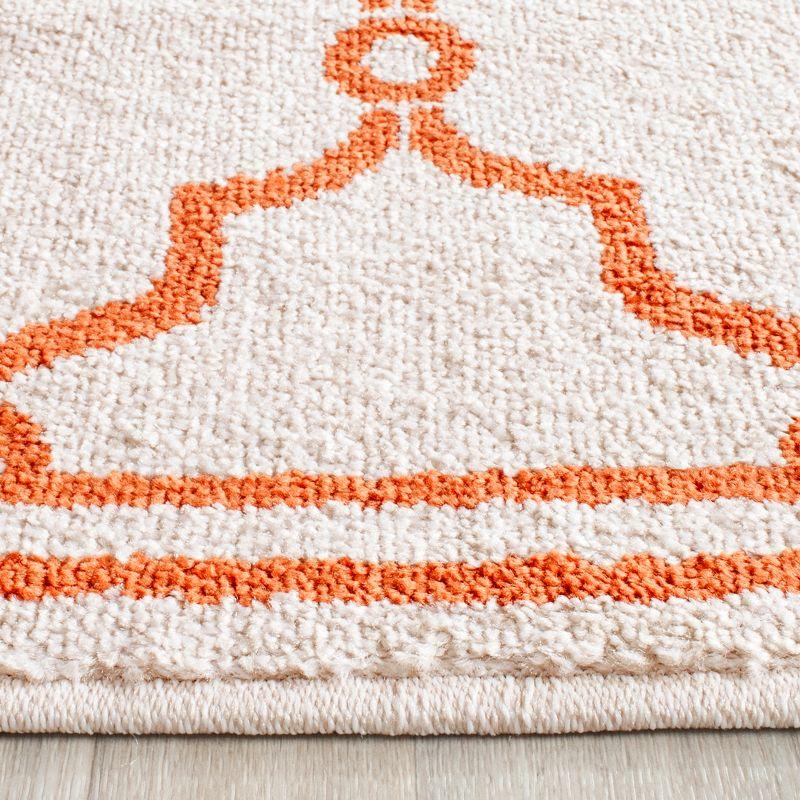 Amherst AMT414 Power Loomed Indoor Area Rug - Beige/Orange - 7'x7' - Safavieh