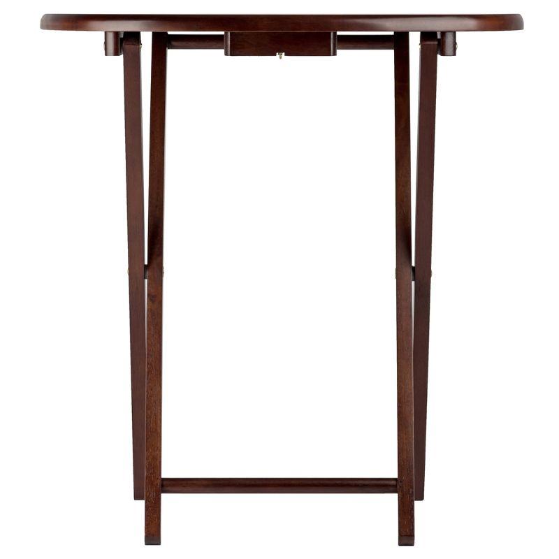 5pc Nathan Snack Table Set In Cappuccino Brown - Winsome