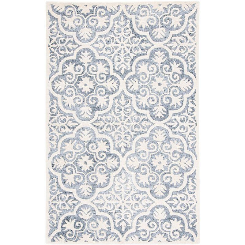Metro MET859 Hand Tufted Indoor Area Rug - Light Blue/Ivory - 4'x6' - Safavieh